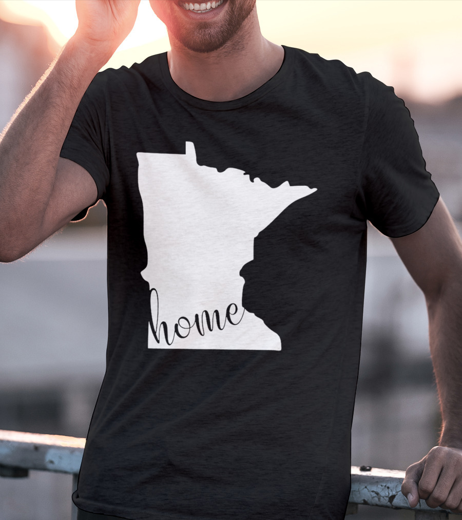 Minnesota Home State Map T-Shirt
