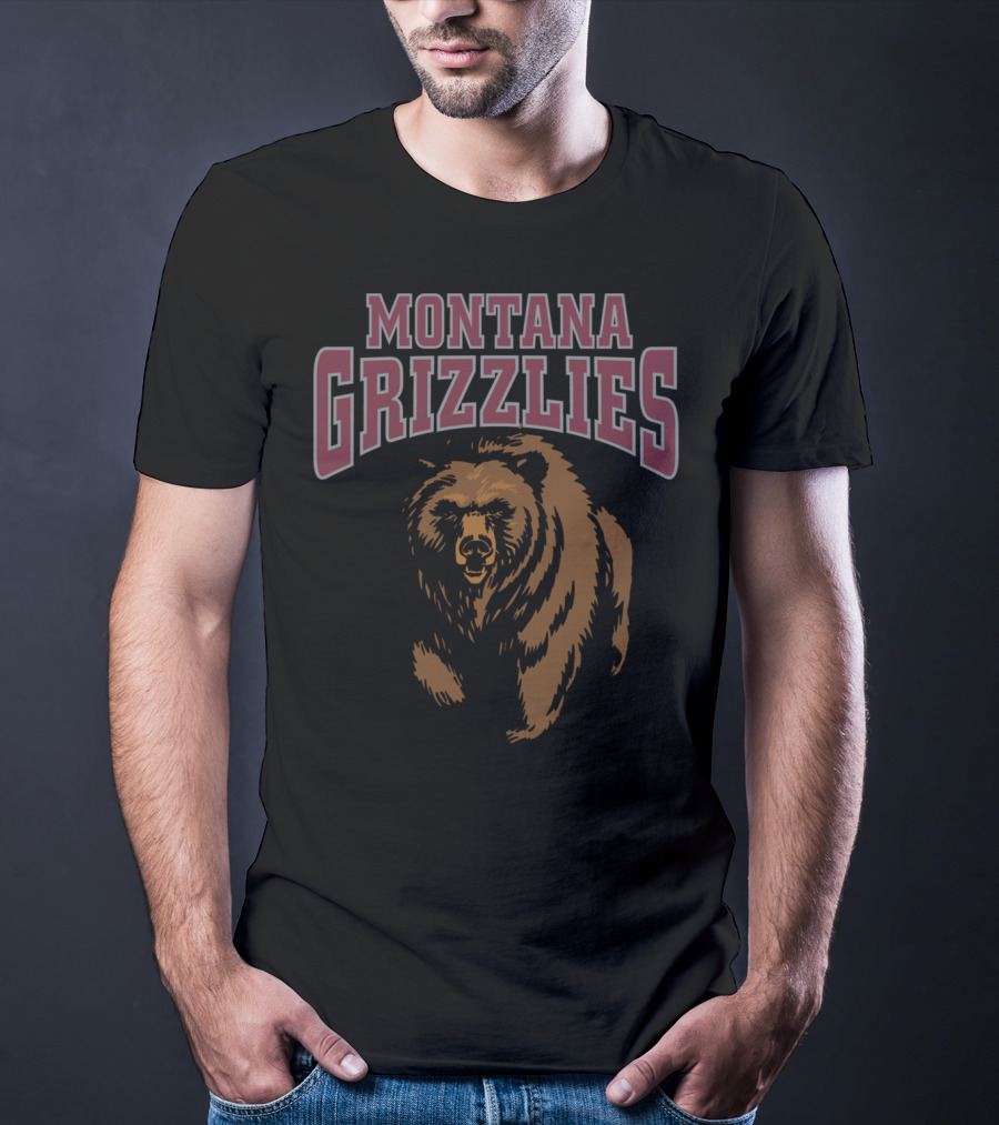 Montana Grizzlies NCAA Women's Griz Bear T-Shirt