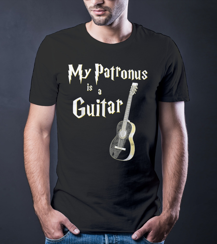 My Patronus Is A Guitar Harry Fan T-Shirt