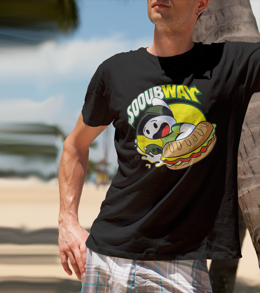 SOOUBWAY Funny Odd Ghost Sandwich Burst T-Shirt