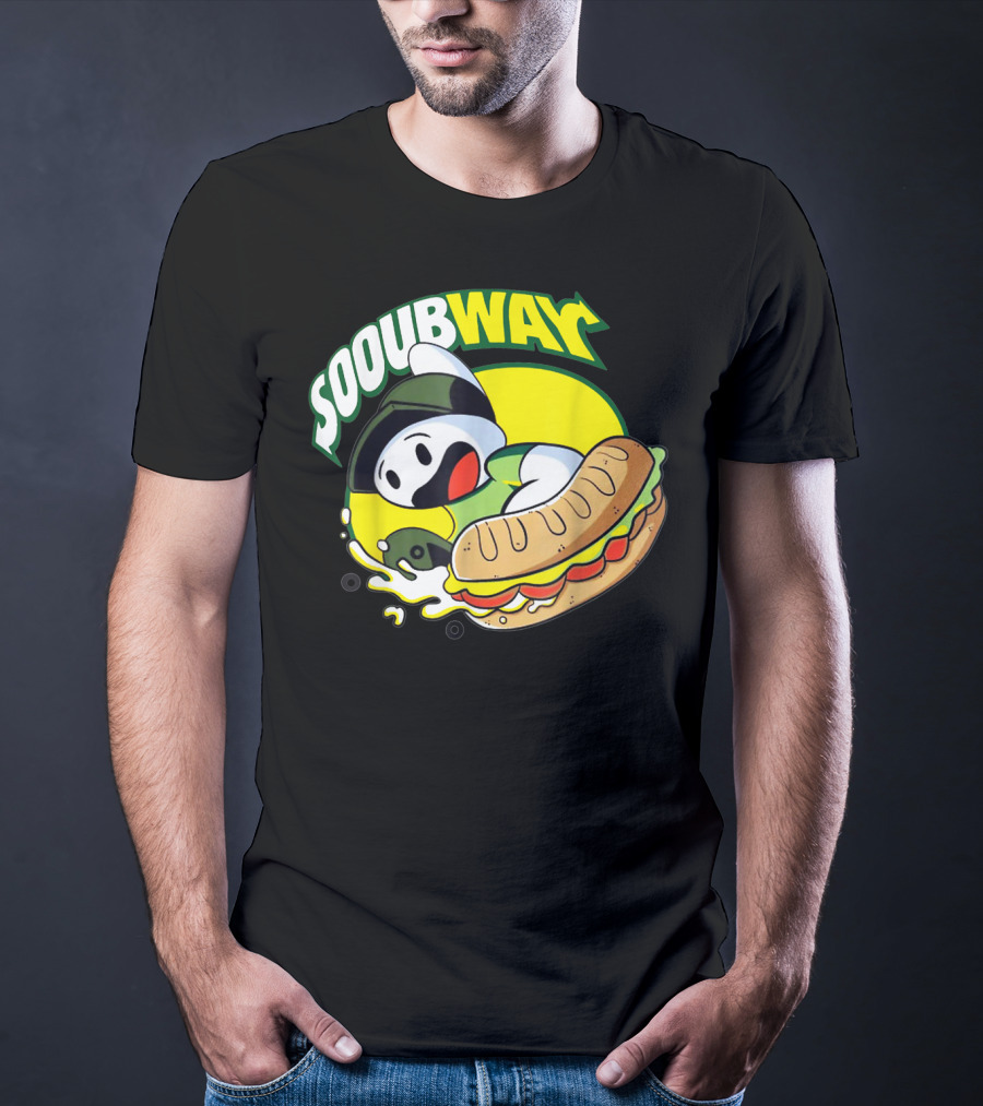 SOOUBWAY Funny Odd Ghost Sandwich Burst T-Shirt