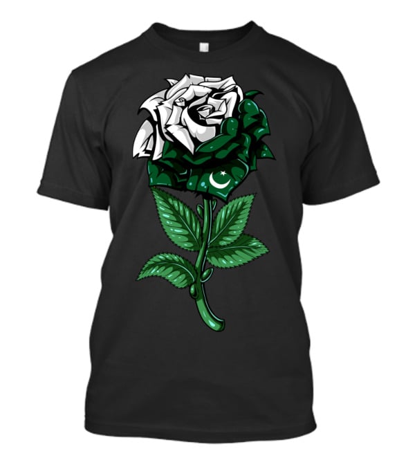 Pakistan Flag Rose T-Shirt