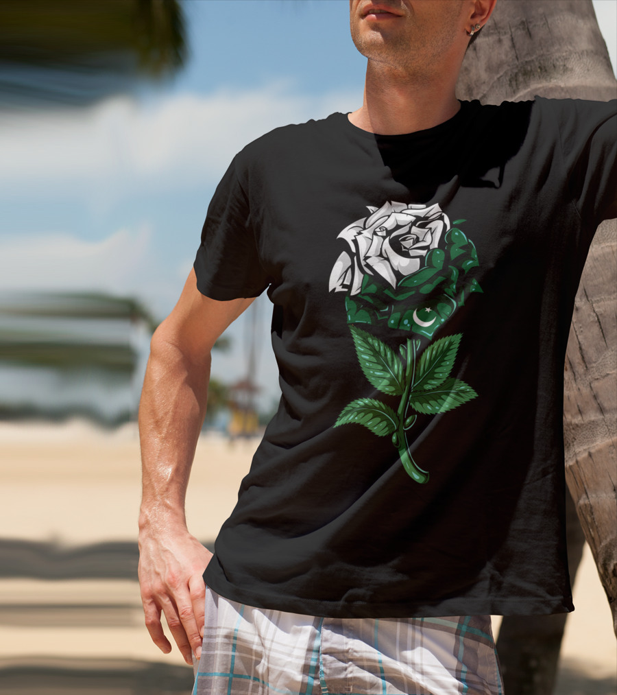 Pakistan Flag Rose T-Shirt