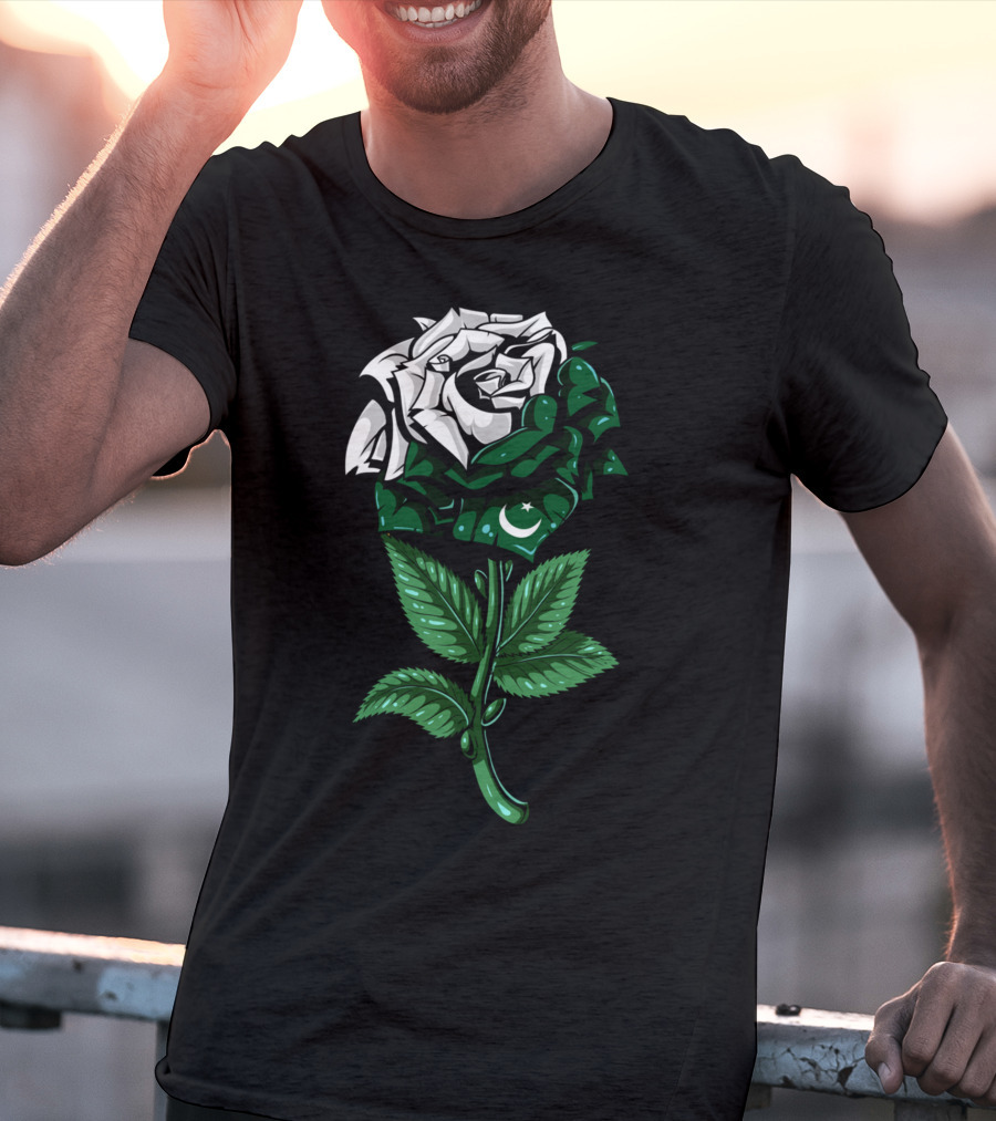 Pakistan Flag Rose T-Shirt