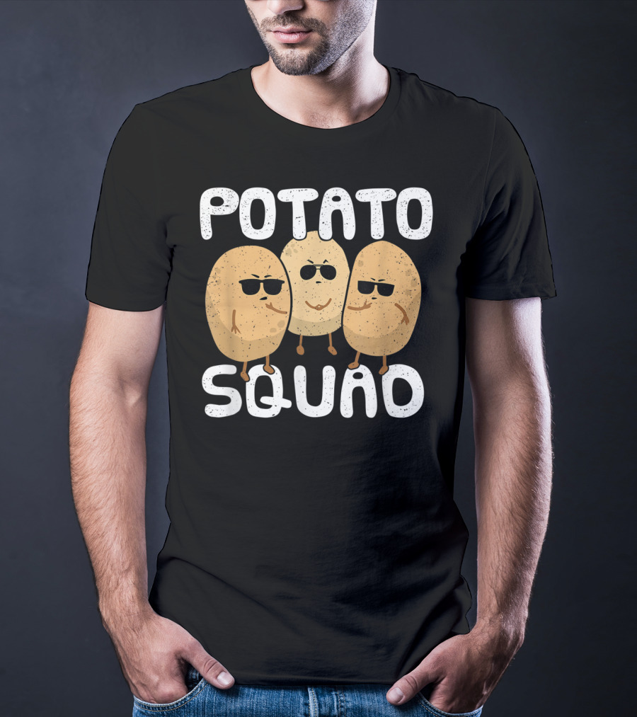 Potato Squad Cool Funny Sunglasses Veggie Trio T-Shirt