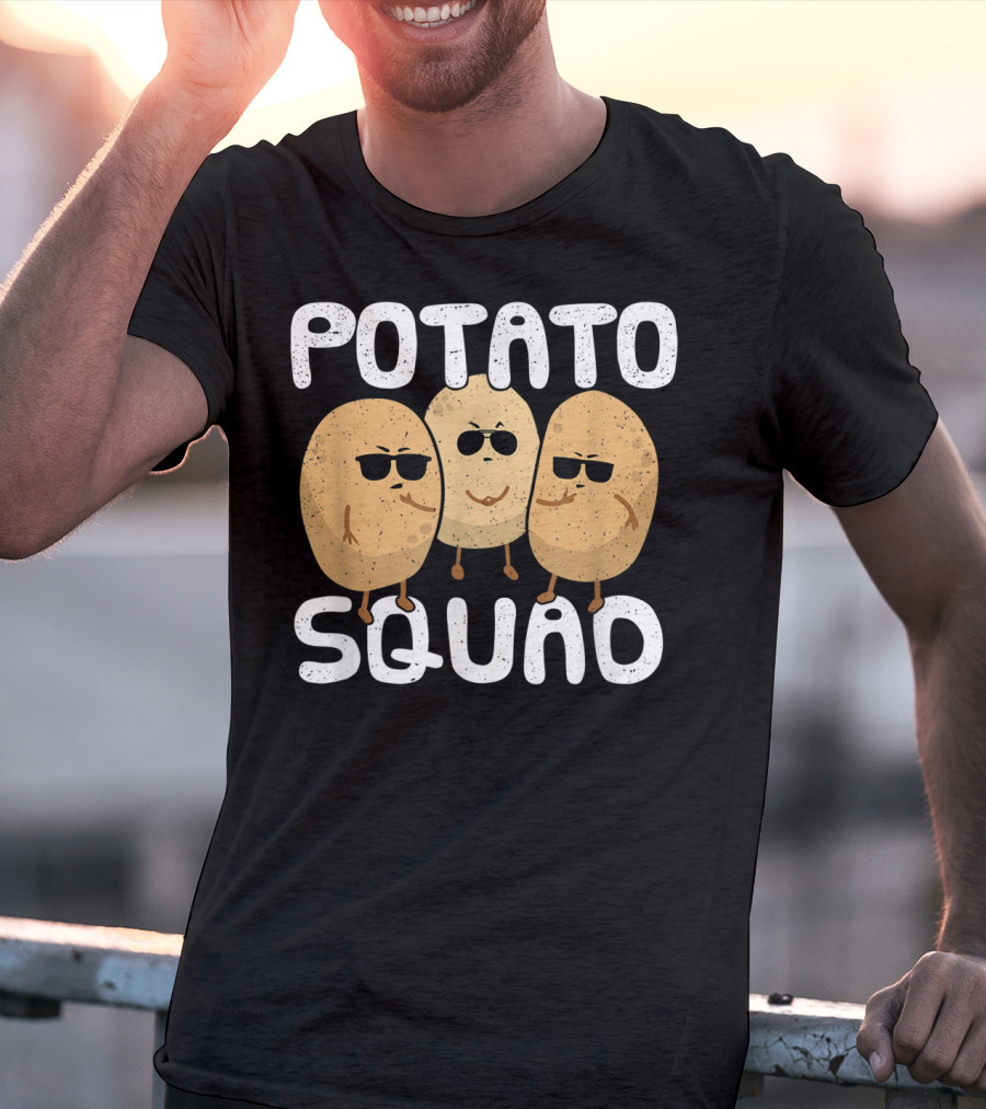 Potato Squad Cool Funny Sunglasses Veggie Trio T-Shirt