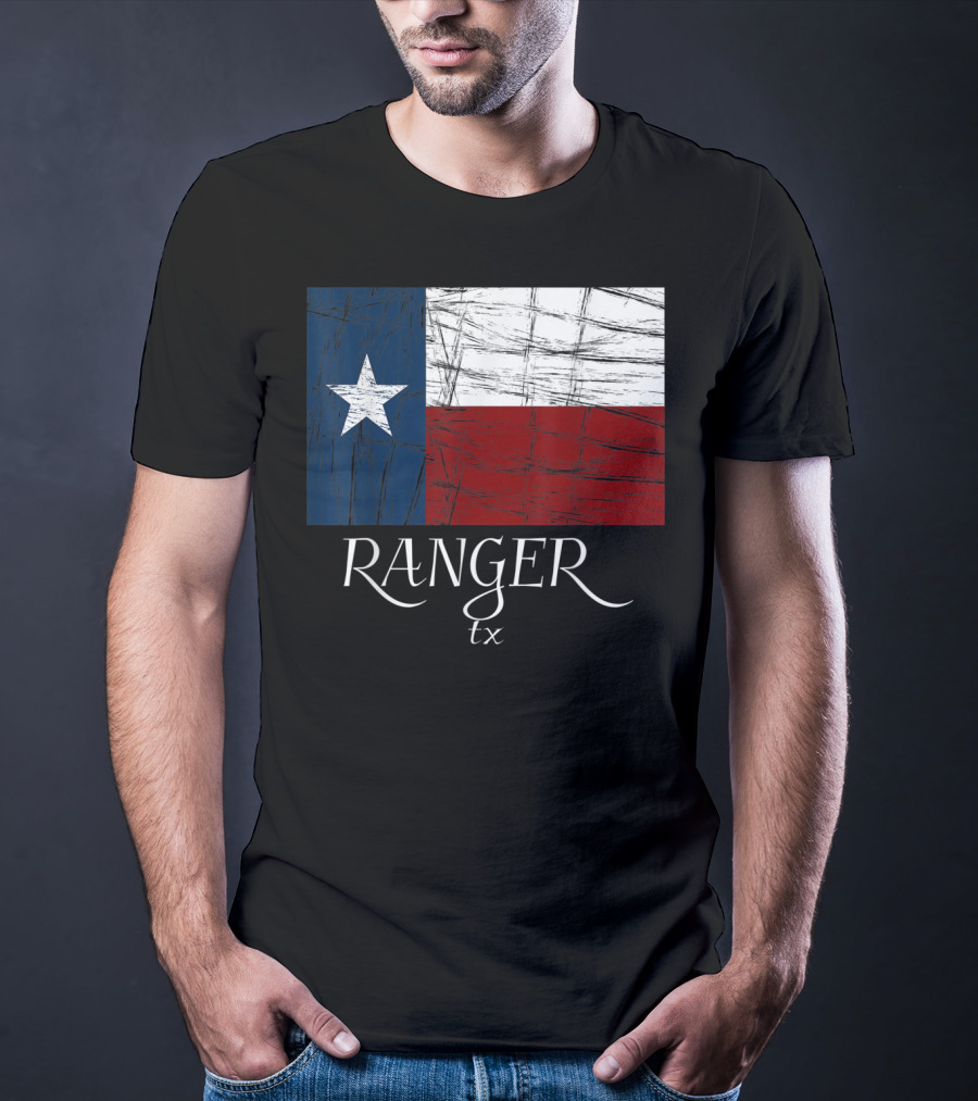 Ranger TX Texas Flag State City T-Shirt