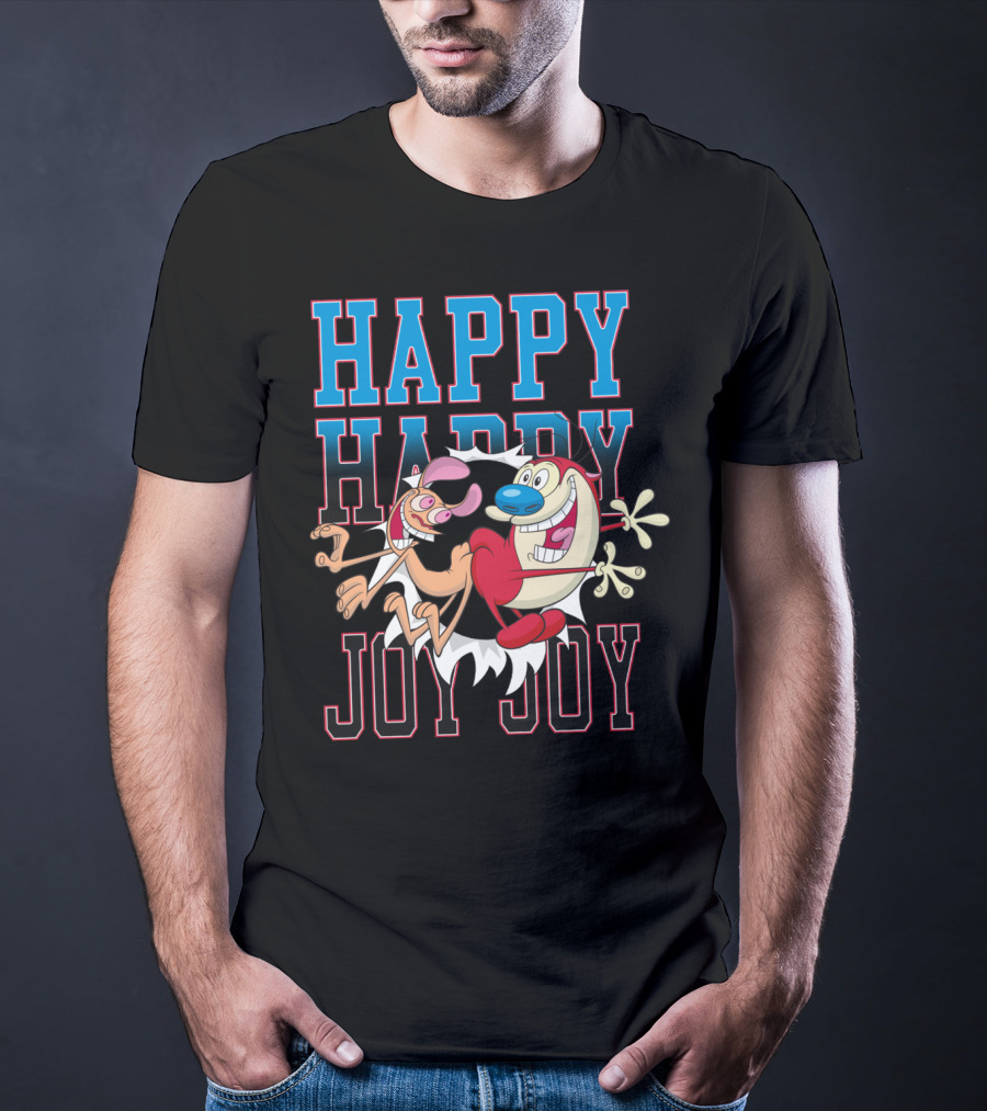 Ren And Stimpy Happy Happy Joy Joy T-Shirt