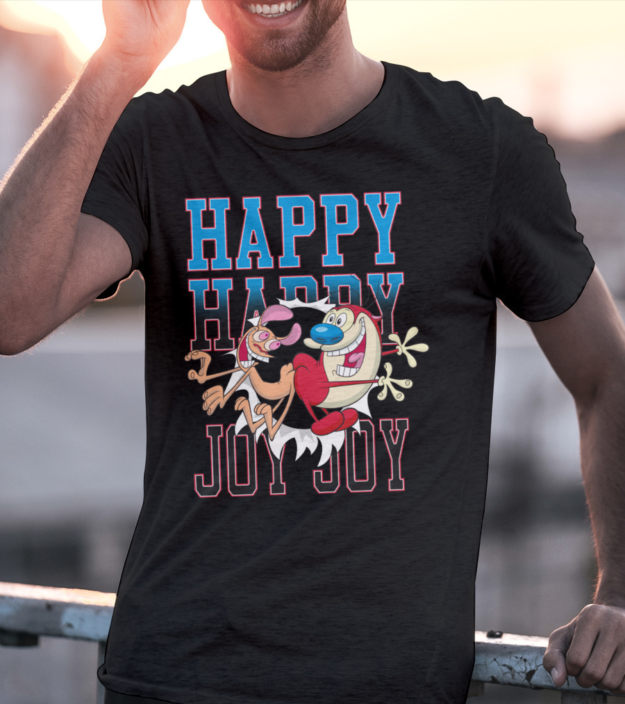 Ren And Stimpy Happy Happy Joy Joy T-Shirt