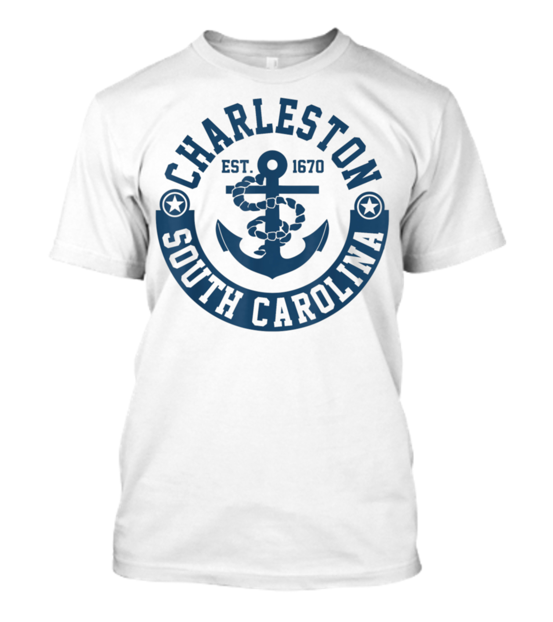 Charleston South Carolina Est. 1670 Anchor T-Shirt