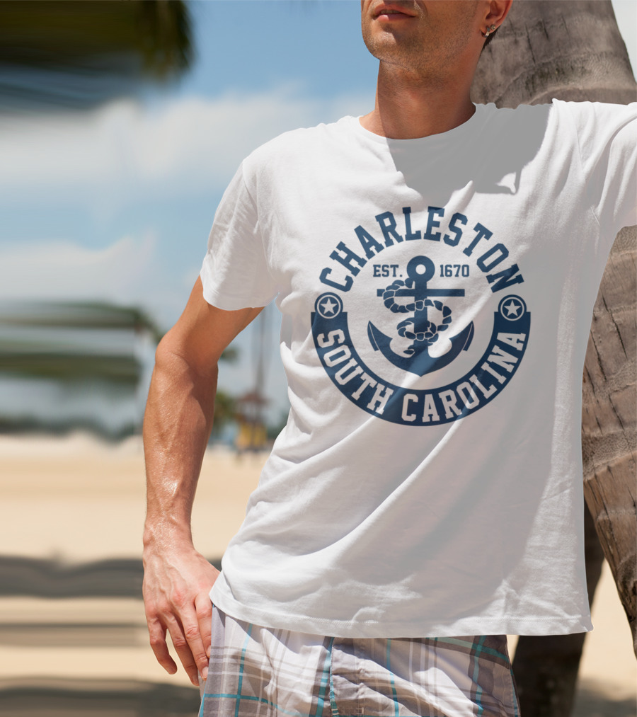 Charleston South Carolina Est. 1670 Anchor T-Shirt