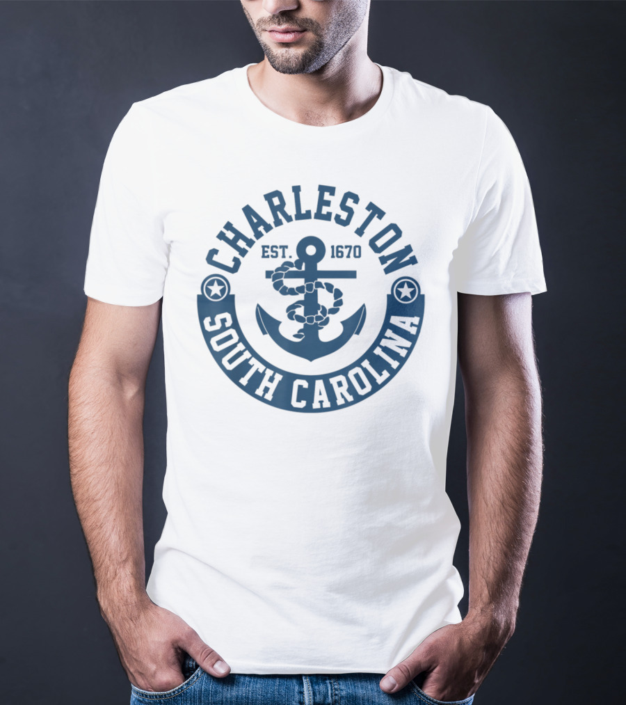 Charleston South Carolina Est. 1670 Anchor T-Shirt