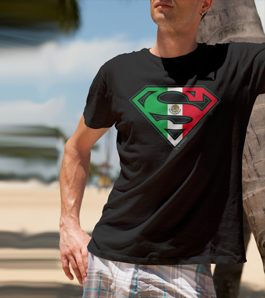 Superman Mexican Flag Emblem T-Shirt