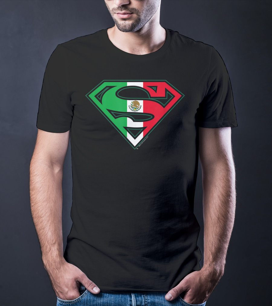 Superman Mexican Flag Emblem T-Shirt