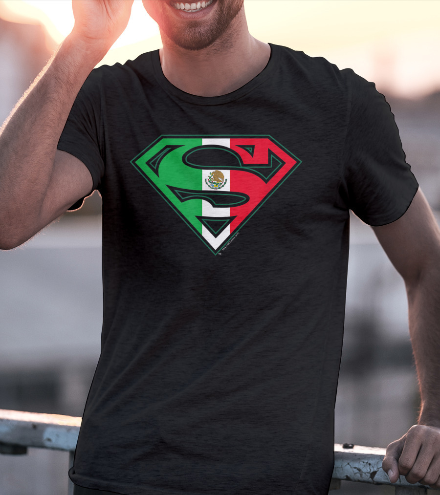 Superman Mexican Flag Emblem T-Shirt