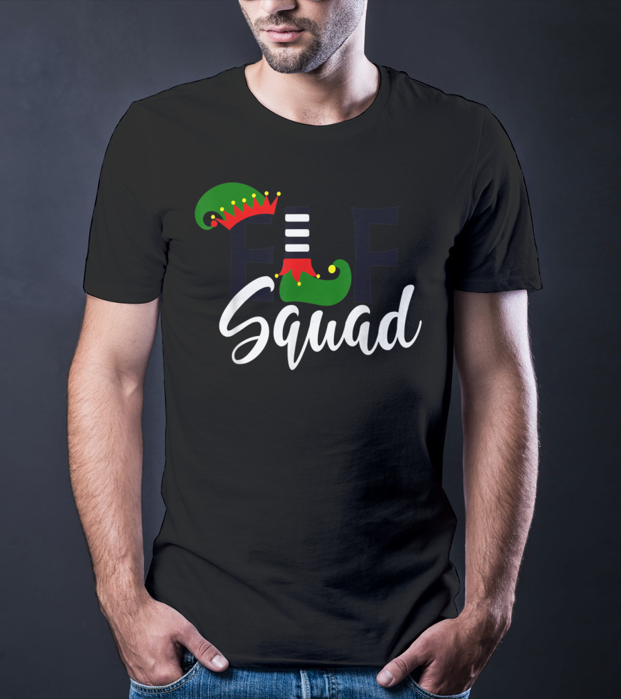 Teachers Elf Squad Christmas Holiday Team Fun T-Shirt