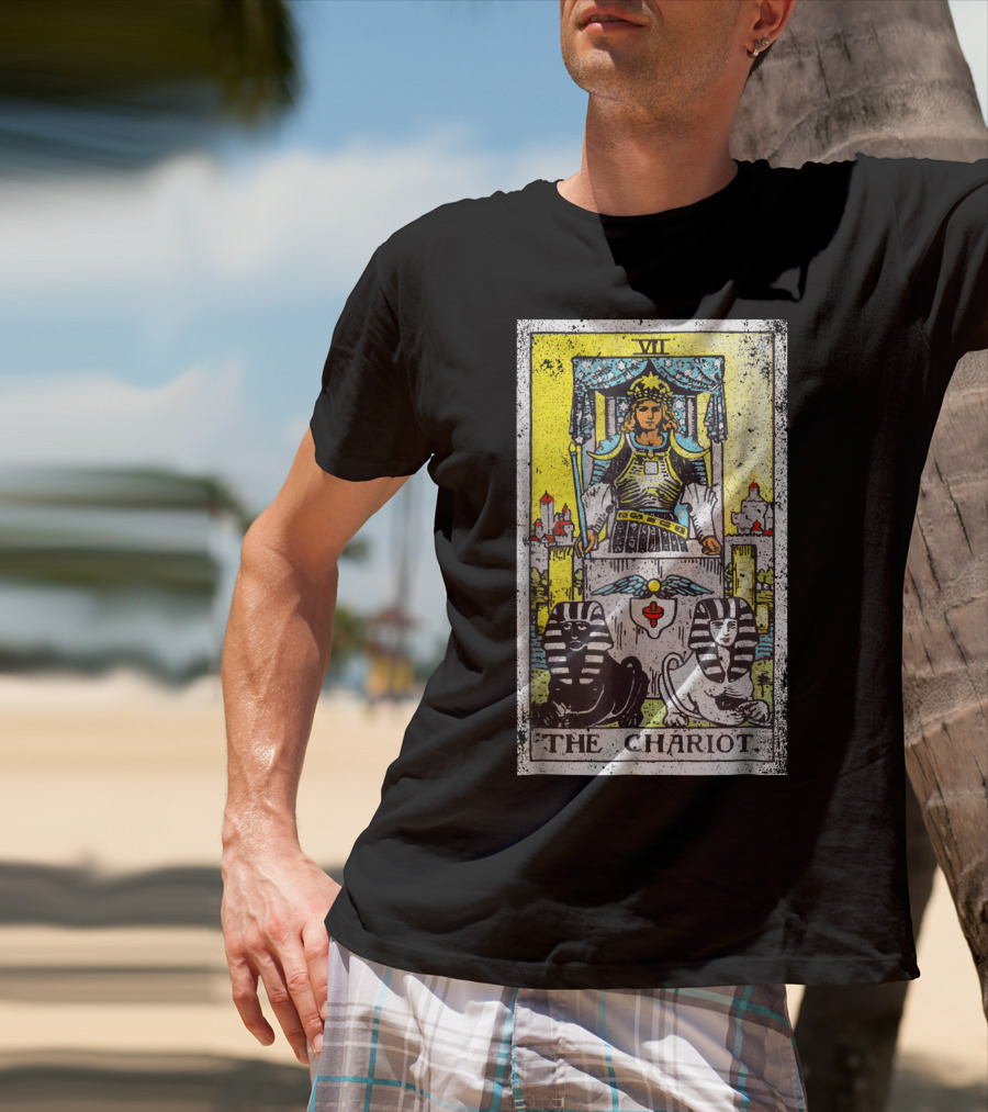 VII The Chariot Tarot Card T-Shirt