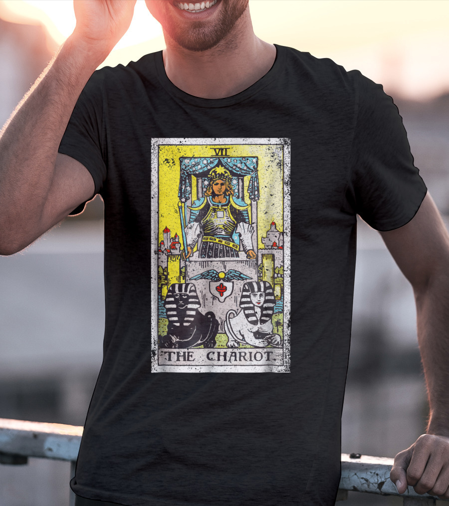 VII The Chariot Tarot Card T-Shirt