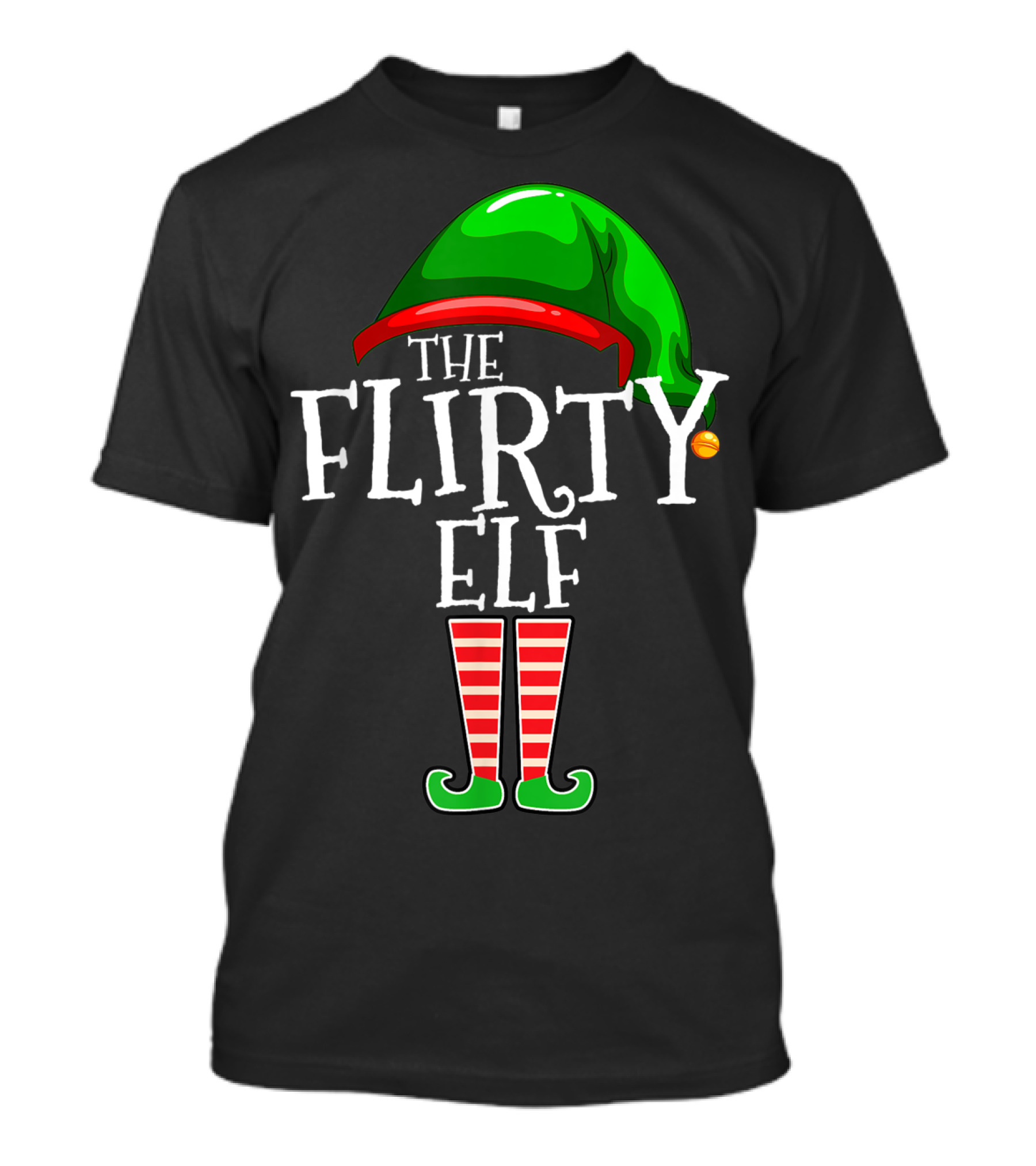 The Flirty Elf Matching Christmas Family Group T-Shirt