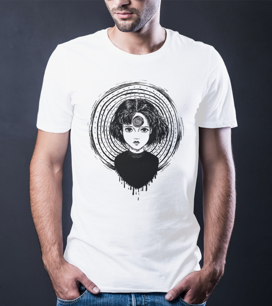 Uzumaki Junji Ito Horror Manga Spiral Hypnosis Anime T-Shirt
