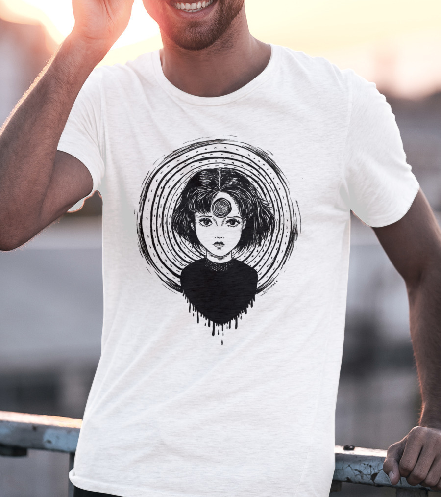 Uzumaki Junji Ito Horror Manga Spiral Hypnosis Anime T-Shirt