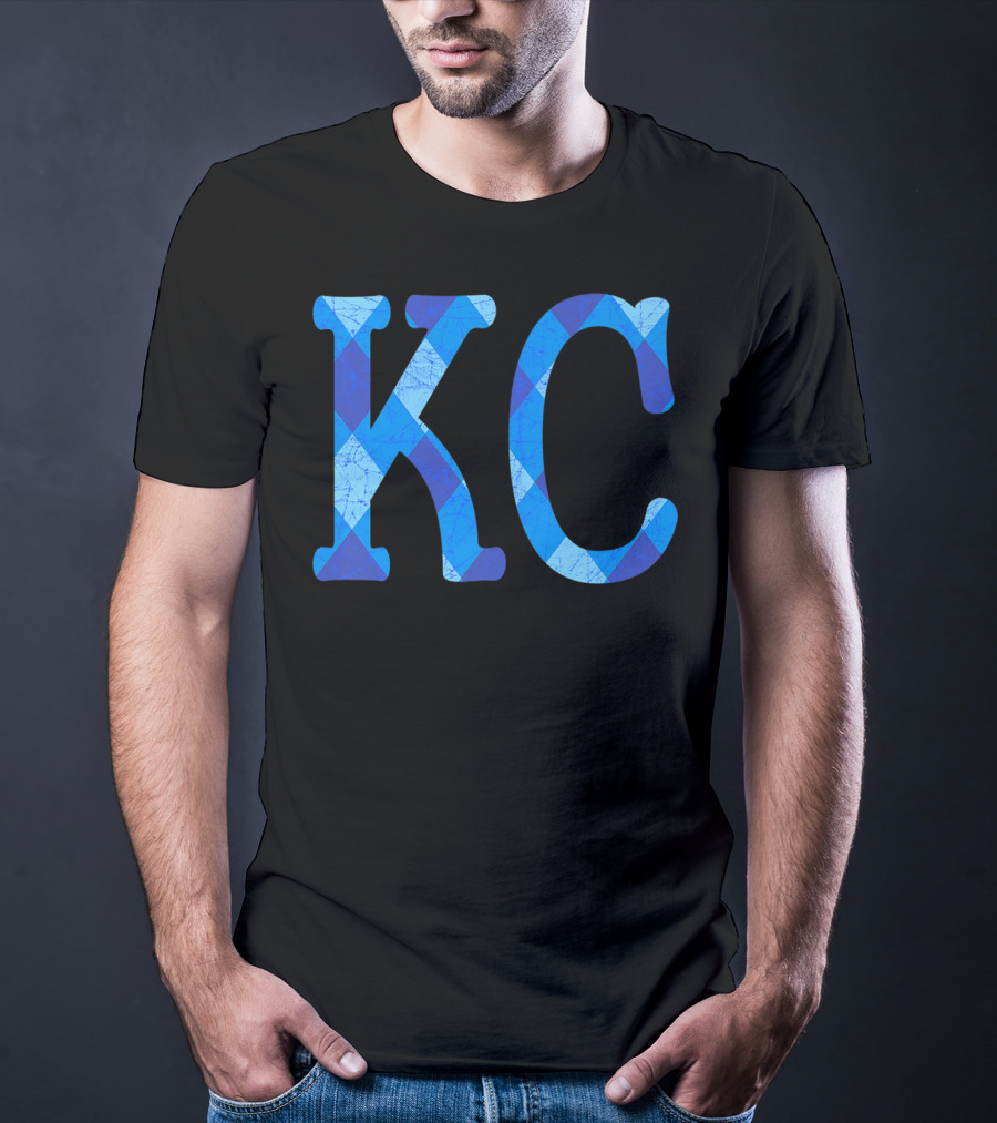 Vintage Royal Blue KC Kansas City Fan Gear T-Shirt