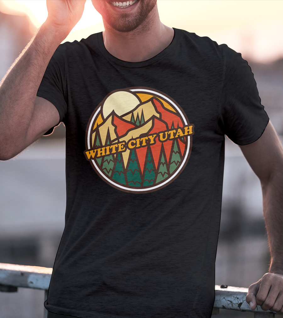 White City Utah Vintage Mountain Hiking T-Shirt