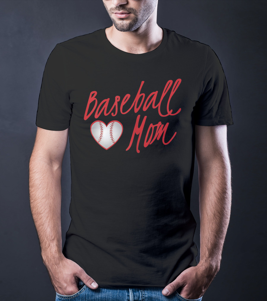 Baseball Mom Heartball T-Shirt