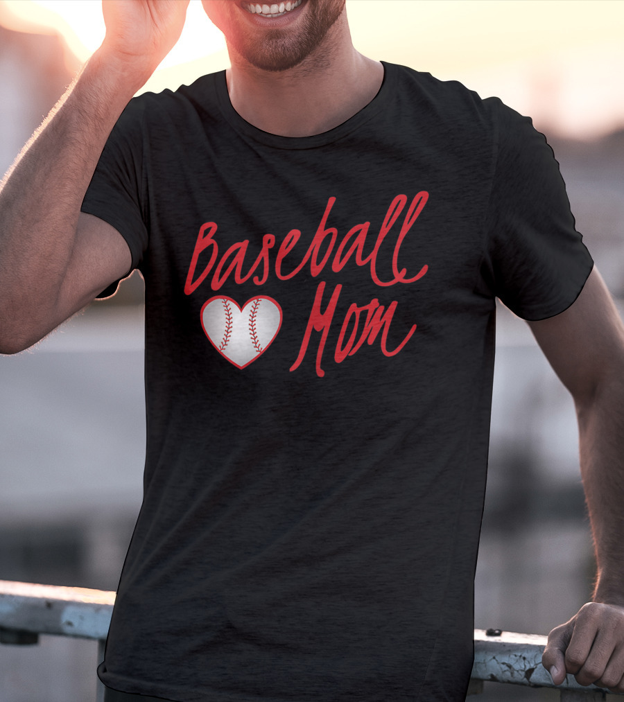 Baseball Mom Heartball T-Shirt