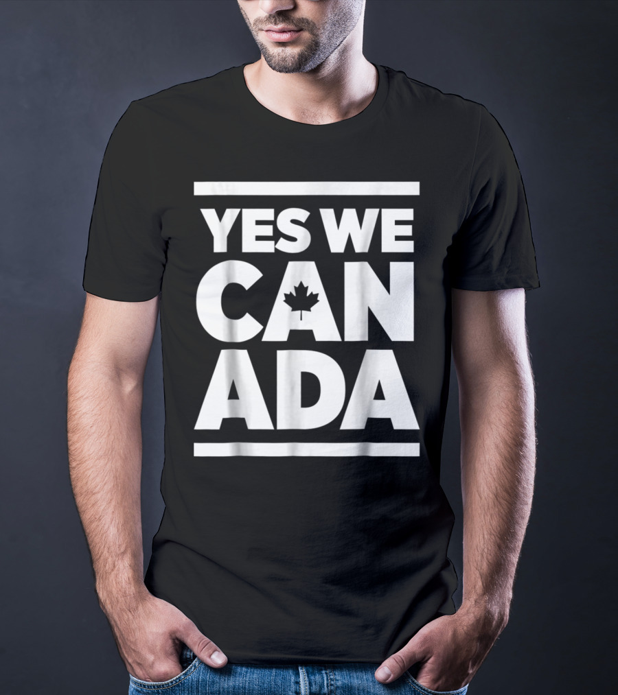Yes We Canada Maple Leaf Funny Canadian Canada Day T-Shirt