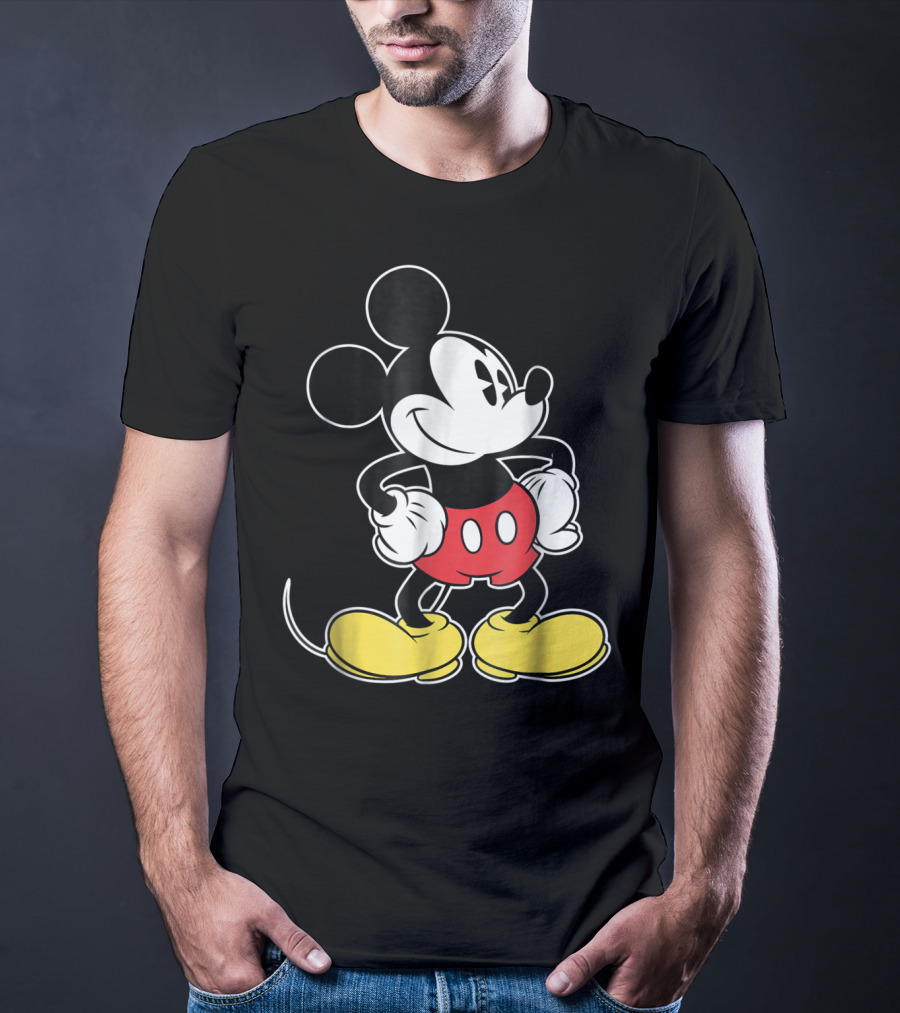 Disney Classic Mickey Mouse Iconic Red Shorts And Yellow Shoes T-Shirt