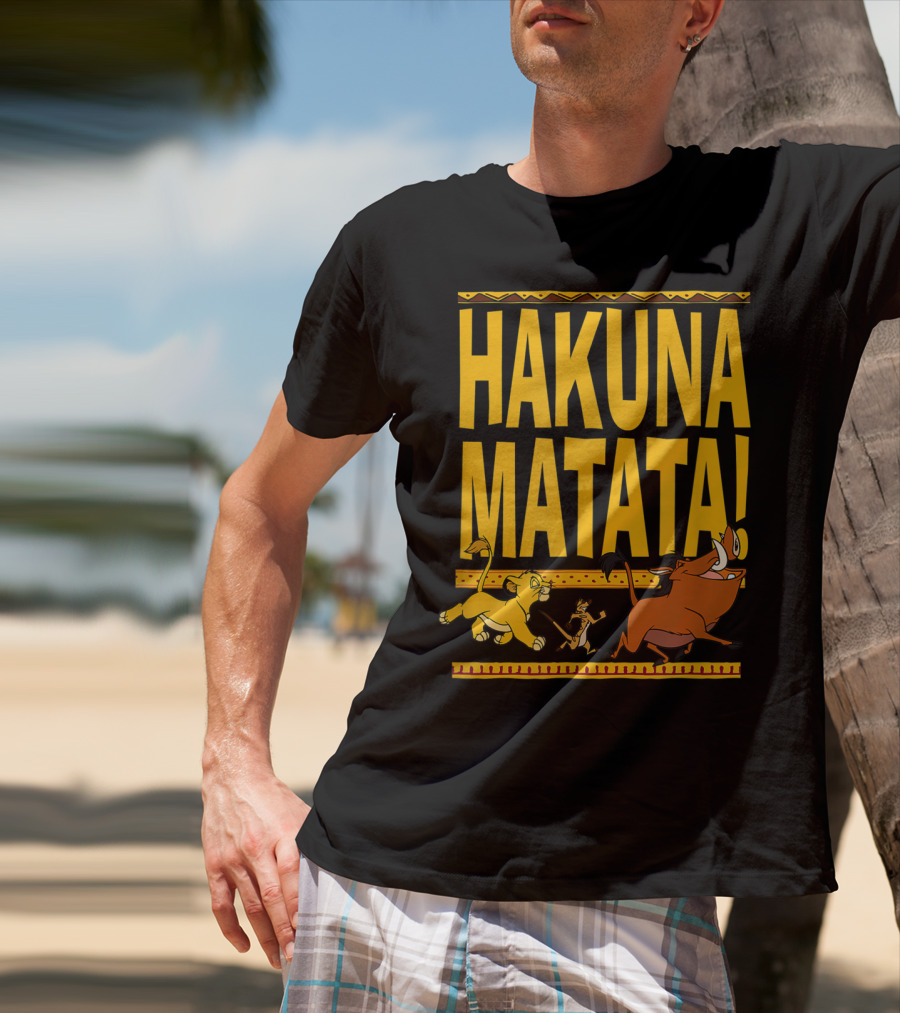 Hakuna Matata Lion King Simba Timon Pumbaa Disney Classic T-Shirt