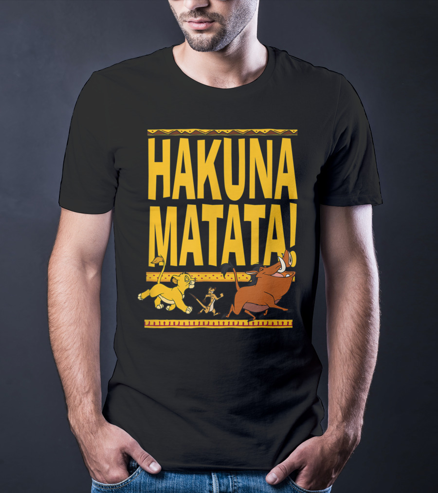 Hakuna Matata Lion King Simba Timon Pumbaa Disney Classic T-Shirt