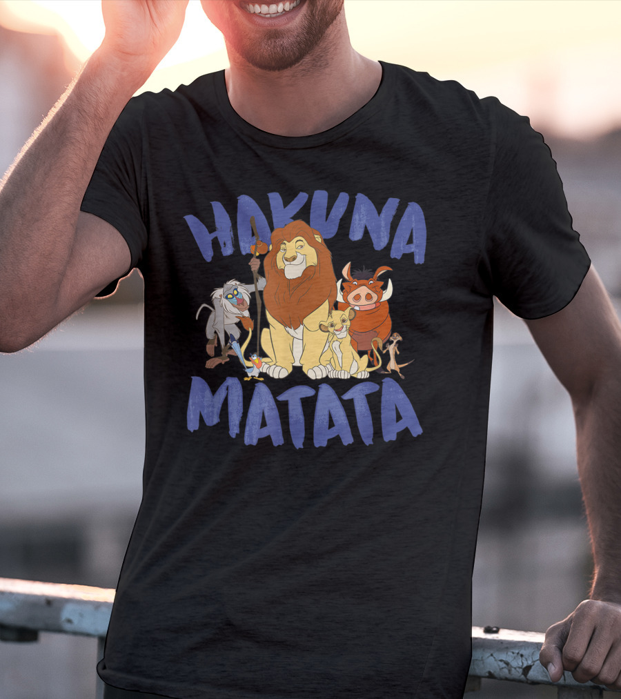 Lion King Hakuna Matata Rafiki Simba Timon Pumbaa Group Disney Classic T-Shirt