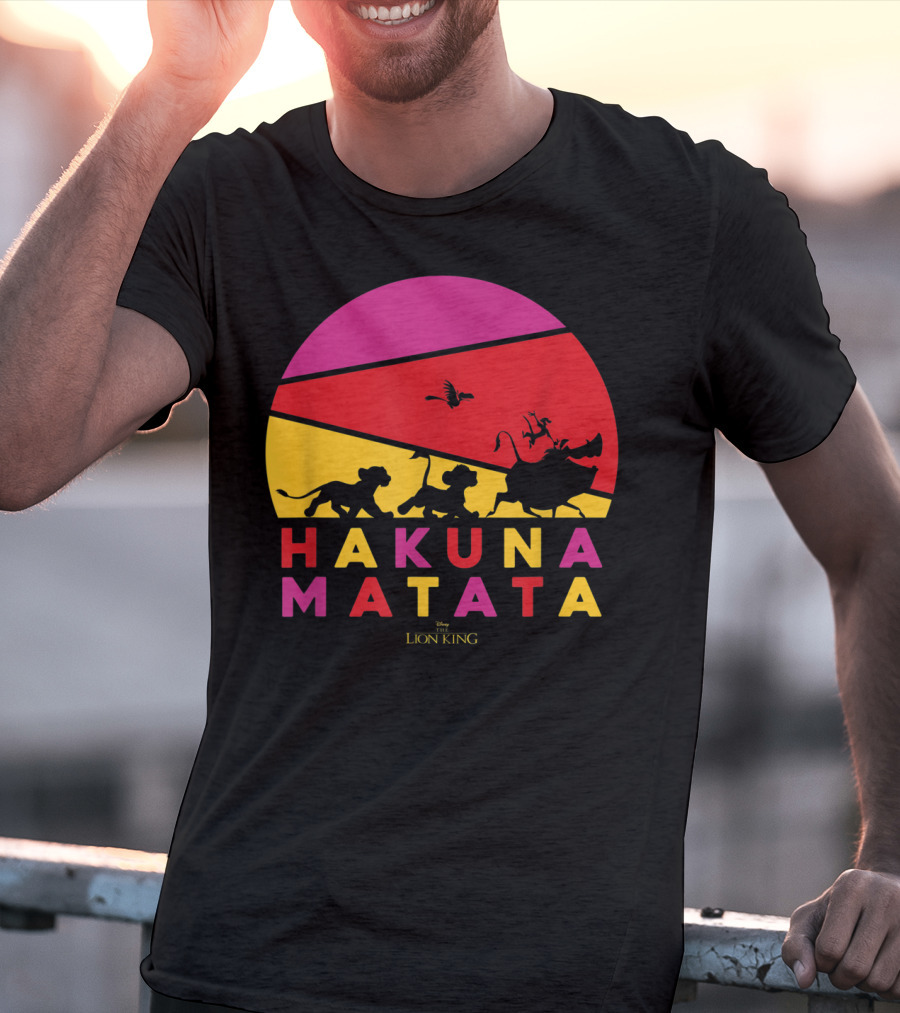 Hakuna Matata Disney Lion King Sunset T-Shirt