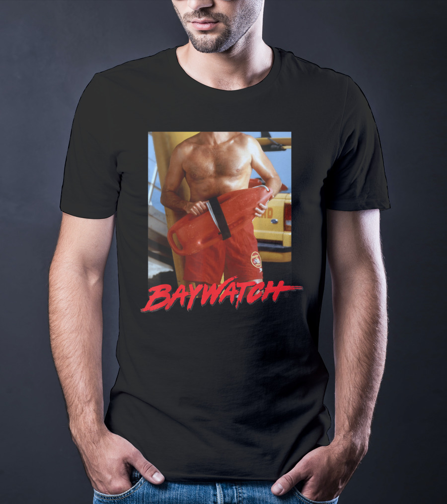 Baywatch I'm Mitch Lifeguard Image T-Shirt
