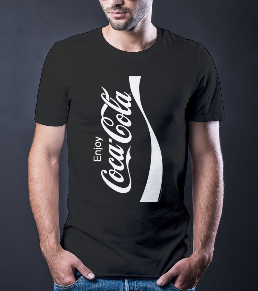 Enjoy Coca-Cola Black And White T-Shirt