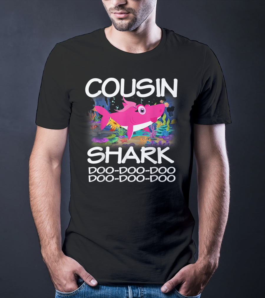 Cousin Shark Doo-Doo-Doo Matching Family Shark Mothers T-Shirt