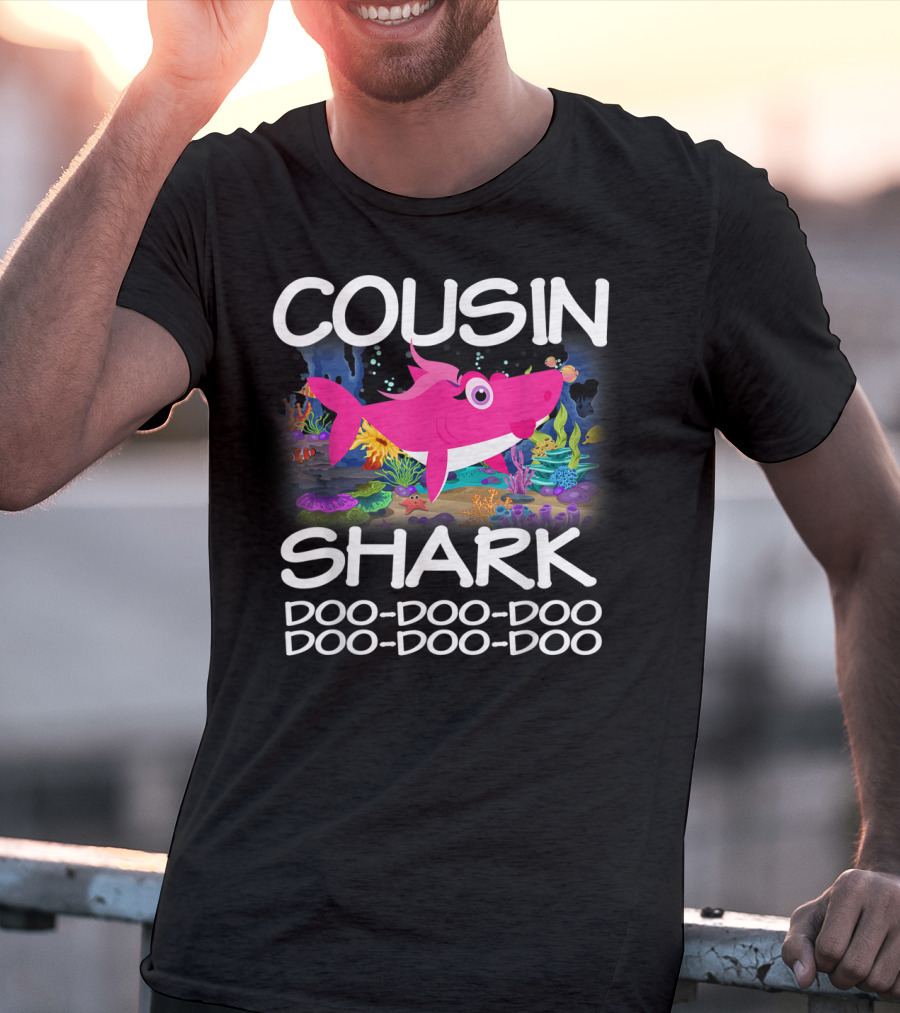 Cousin Shark Doo-Doo-Doo Matching Family Shark Mothers T-Shirt