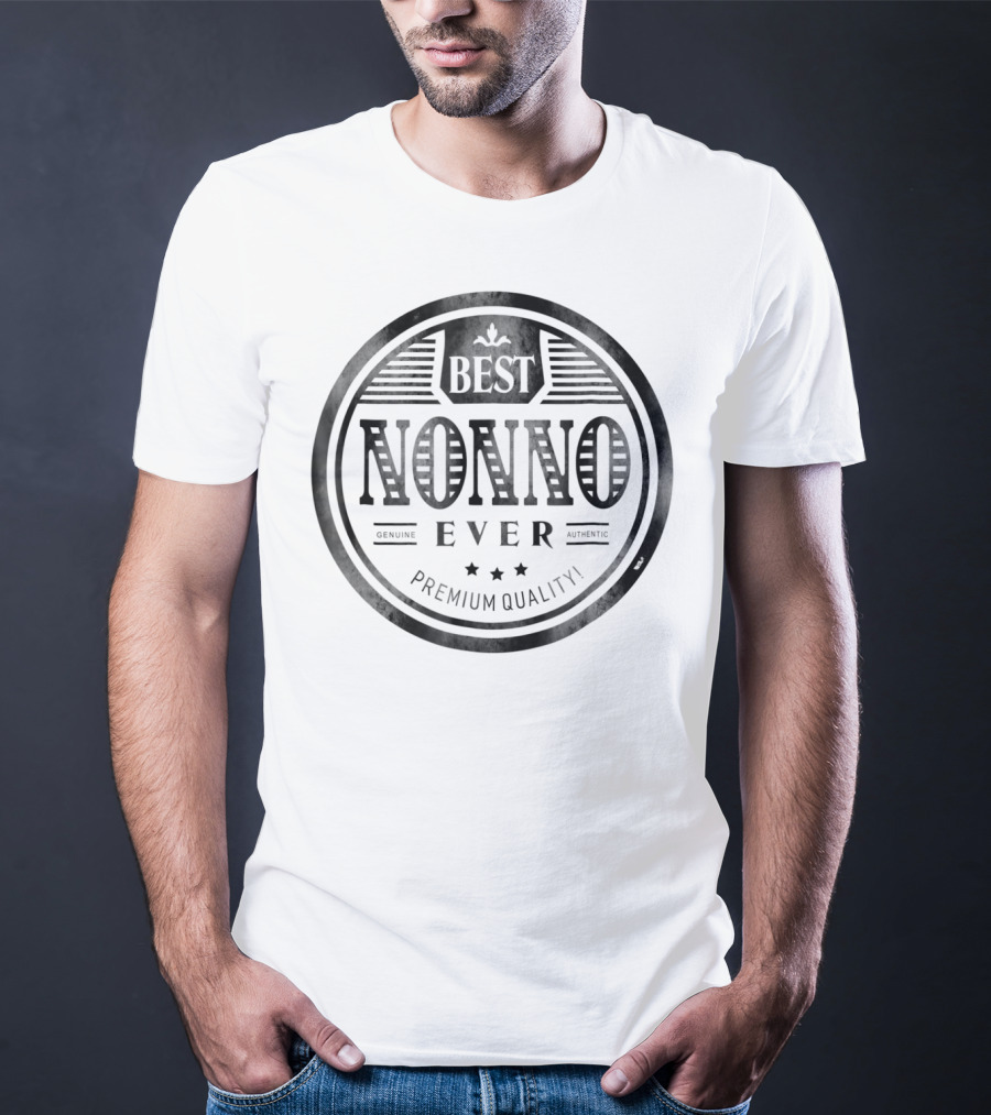 Family Father's Day Best Nonno Ever Grandfather Premium Quality T-Shirt