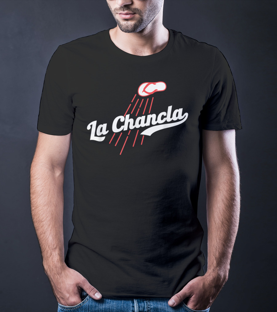 La Chancla Mexico Baseball Humor Flying Sandal T-Shirt