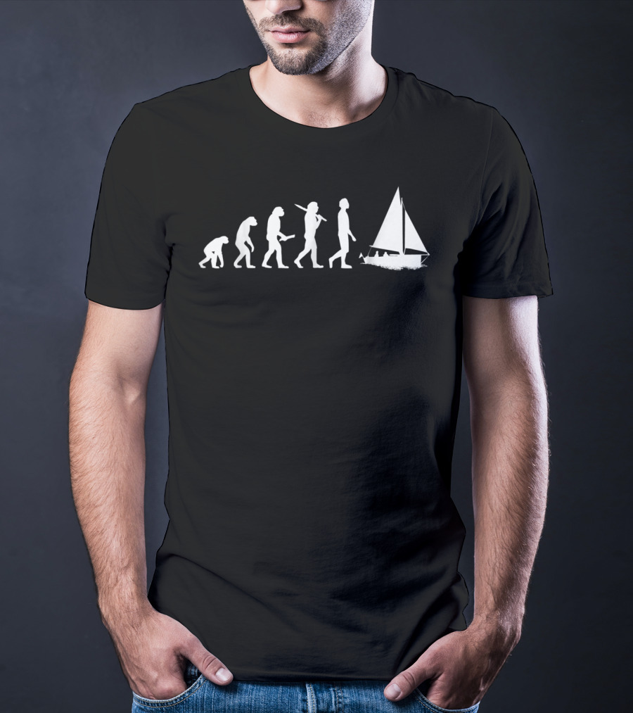 Evolution Of Sailing Humor For Sailors T-Shirt