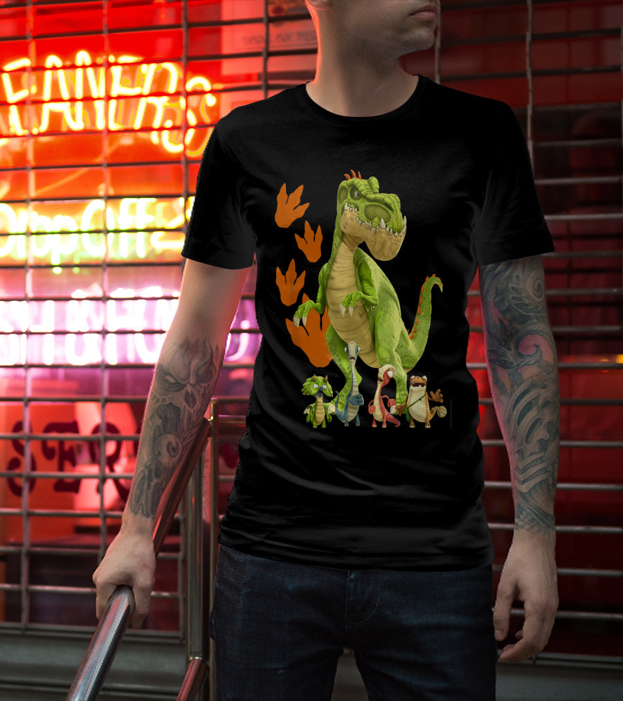 Gigantosaurus Giganto And Dino Footprints 4 Kid Dinos T-Shirt
