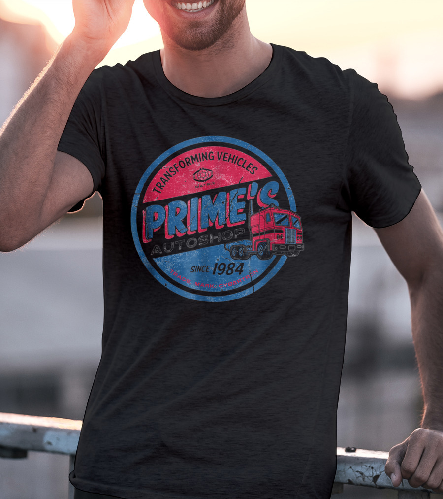 Transforming Vehicles Prime's Autoshop Since 1984 T-Shirt