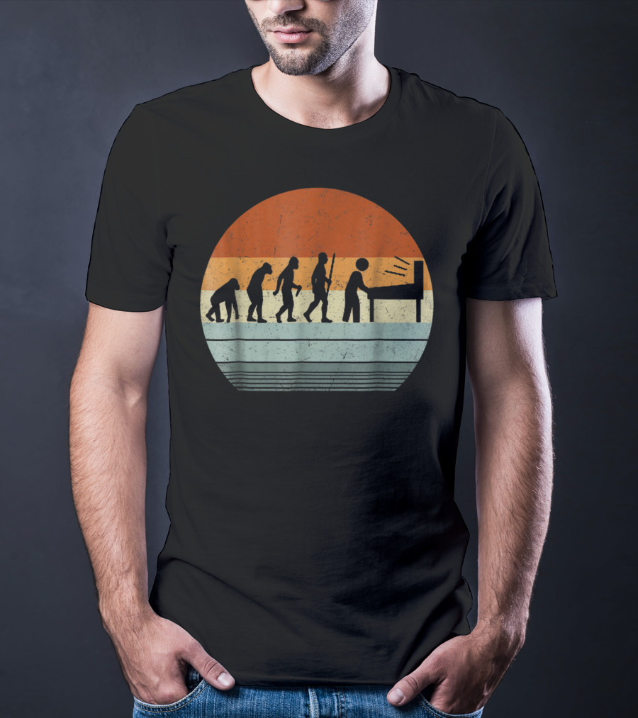 Vintage Pinball Evolution Player T-Shirt