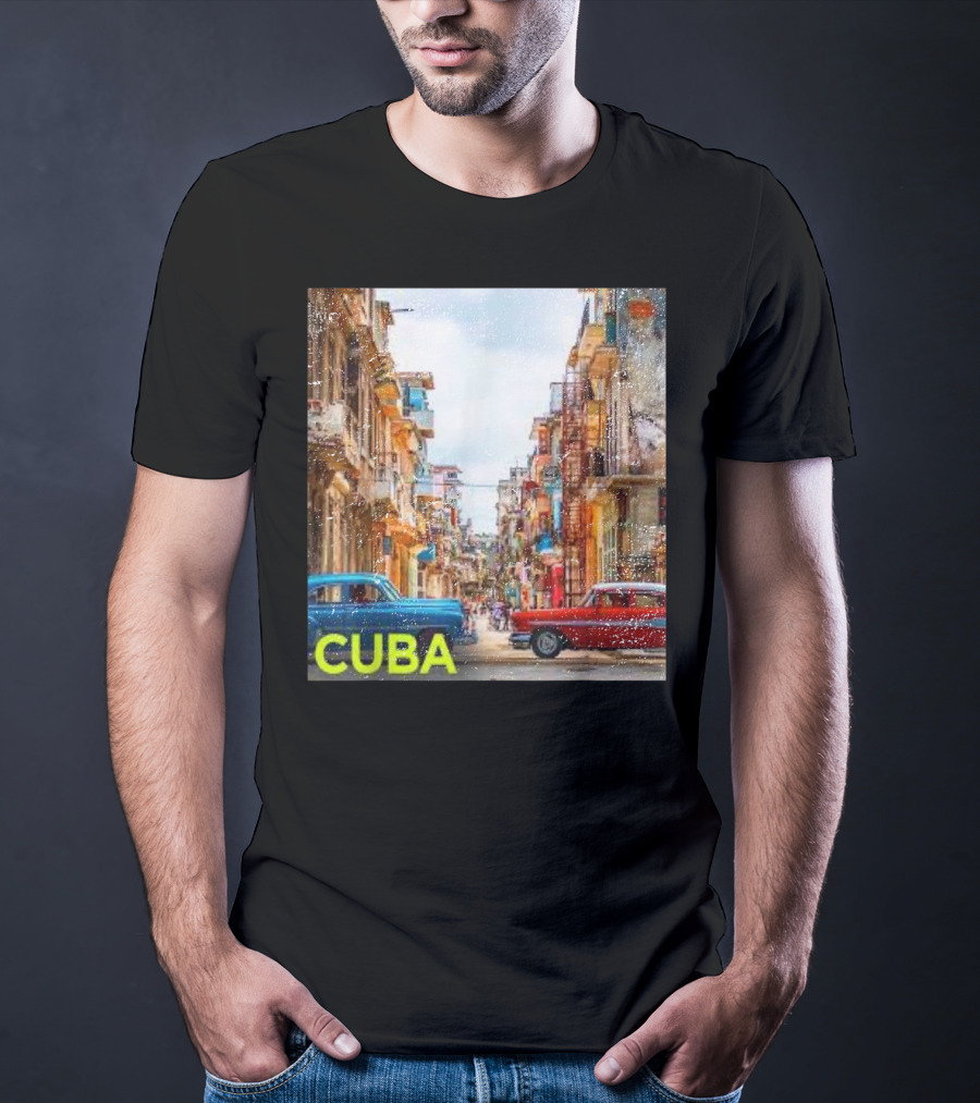 Cuba Classic Car Streets T-Shirt