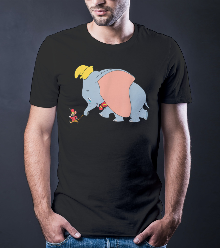 Disney Classic Dumbo Timothy Q Mouse Vintage Style Iconic Characters T-Shirt