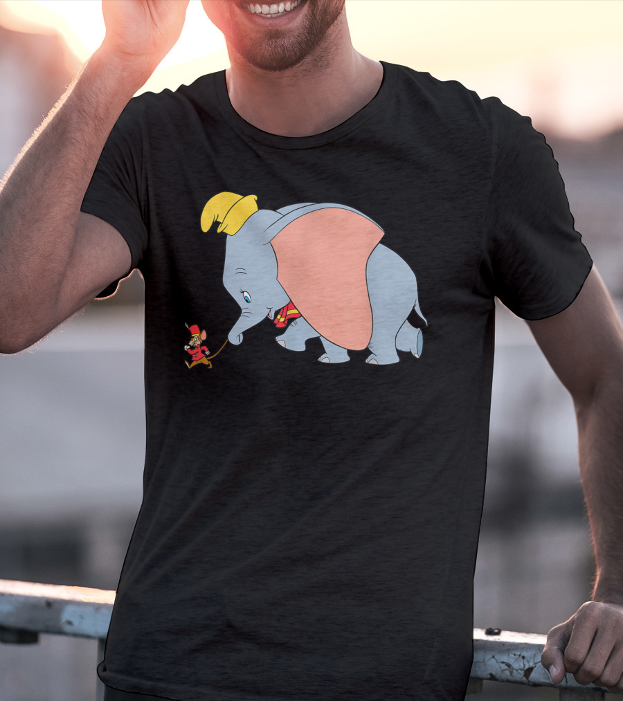 Disney Classic Dumbo Timothy Q Mouse Vintage Style Iconic Characters T-Shirt