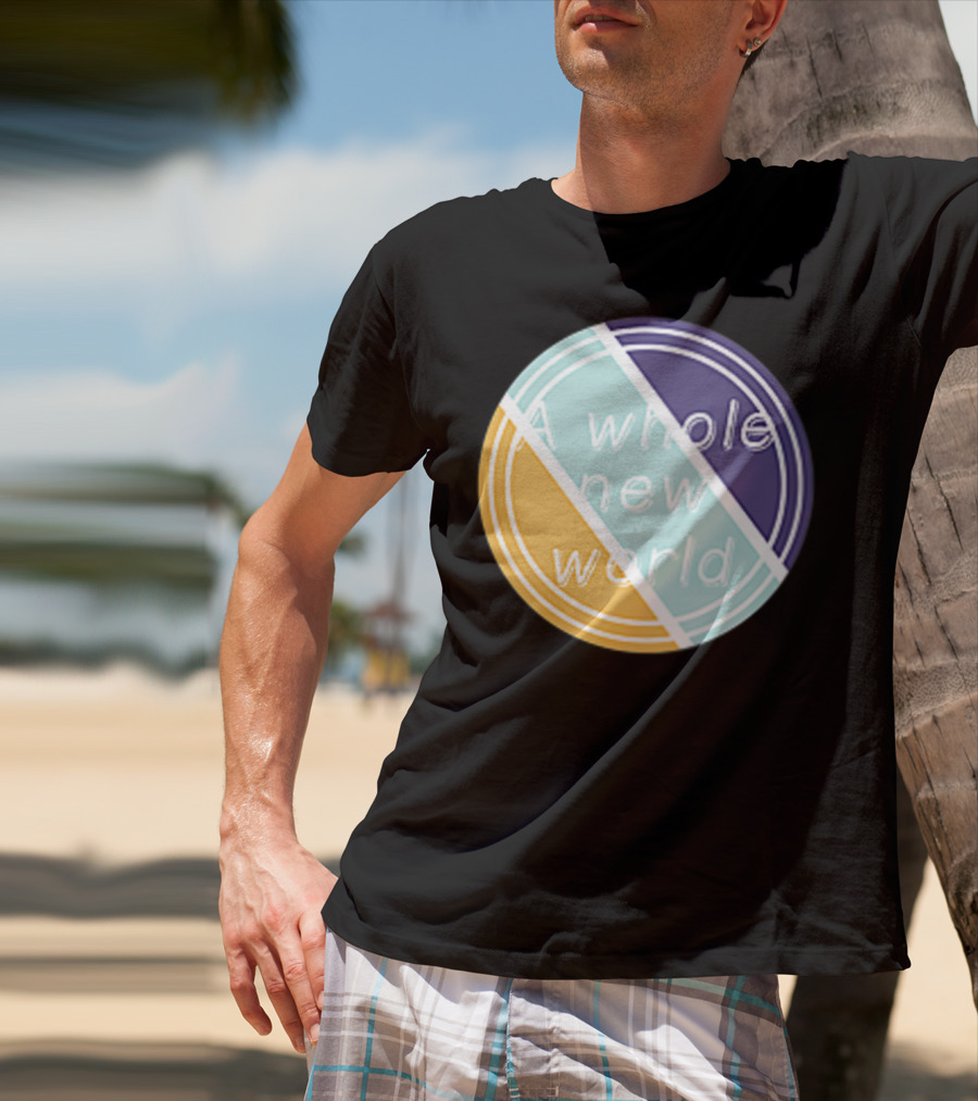 A Whole New World Circular Pastel T-Shirt