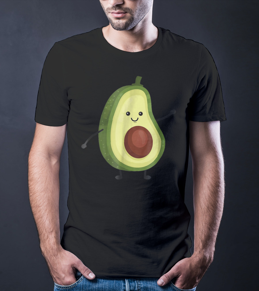Smiling Avocado Best For Vegans Diet T-Shirt